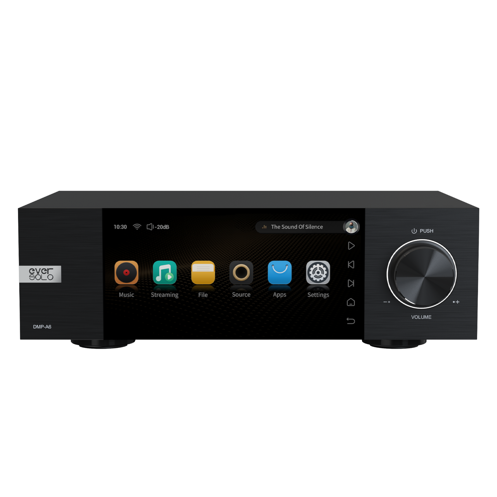 EVERSOLO DMP-A6 Streamers, Network Player, Music Service and Streaming MQA  Full Decode, DAC, DSD512 PCM768kHz/32Bit Bluetooth 5.0 aptX HD, 6' HD  Touchscreen, Exclusive App : : Electrónicos