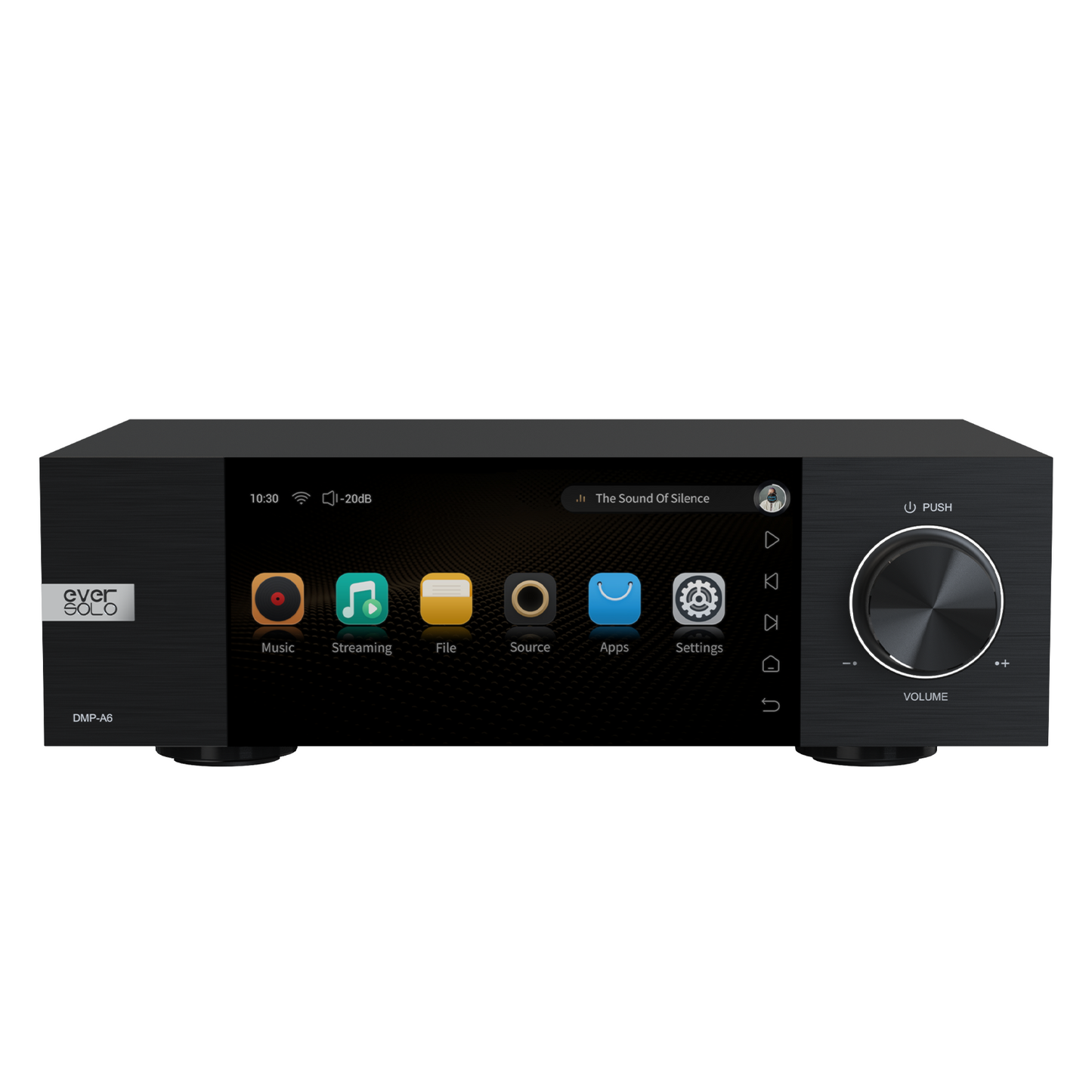 Eversolo DMP-A6 Streamers, Network Player, Music Service and Streaming MQA Full Decode, DAC, DSD512 PCM768kHz/32Bit Bluetooth 5.0 aptX HD, 6’’HD Touchscreen, Exclusive App